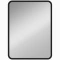 Rectangular Wall Mirror With HD Glass For Bedroom Or Hallway Decoration Black AOSOM