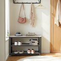 Shoe Organiser Bench 2 Storage Shelves for Hallway or Entryway by Vasagle, 73x30x45cm