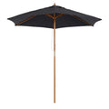 2.5m Wooden Garden Parasol Outsunny