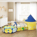 3 in 1 Kids Play Tent with Tunnel and Ball Pit for Indoor and Outdoor Fun by Songmics
