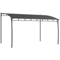 3x4m Grey Pergola Sun Shade Outsunny