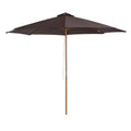 3m Bamboo Patio Umbrella, Coffee Outsunny