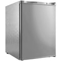 Grey 59.1L tabletop mini freezer, angled studio view