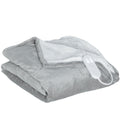 Electric Heated Throw Blanket with 10 Heat Settings and 10H Timer Machine Washable Grey AOSOM