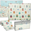 Foldable Baby Play Mat Double Sided Soft Foam for Crawling and Playtime Fun Grey AOSOM