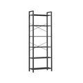 Vasagle Black 6 Tier Tall Narrow Bookcase For Living Room, Home Office