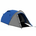 Outsunny Two-Man Dome Tent, with Front Vestibule - Blue/Grey