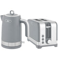2 Piece Textured Kettle and Toaster Set With Fast Boil and Even Toasting Grey