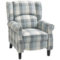 Grey Manual Reclining Chair with 160 Degree Backrest and Footrest by HOMCOM
