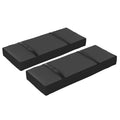 Black Parasol Base Weights Set of 2 Fillable 25kg Sandbags With Handles by Outsunny