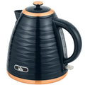 3kW Rapid Boil Electric Kettle With Honeycomb Design For Kitchen Use Dark Blue AOSOM