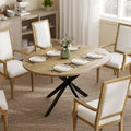 Extendable Dining Table for Flexible Family Meals with Easy Butterfly Leaf Natural Wood Black