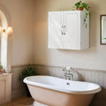 Wall Mounted Bathroom Cabinet with Adjustable Shelves and Doors 60 cm Wide by Vasagle