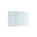 White Wall Cabinet with Mirror and Adjustable Shelf for Bathroom Storage by Vasagle