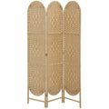 Folding Room Divider for Instant Privacy and Light Control Natural
