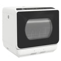 Compact Tabletop Dishwasher with 6 Wash Programs Ideal for Small Kitchens White