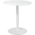 Two Seater Round Dining Table for Small Kitchens or Apartments Minimalist Design White