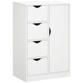 Freestanding Bathroom Storage Cabinet With Drawers And Cupboard For Home Organisation White