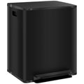 Black 50L Dual Compartment Indoor Kitchen Recycling Bin with Deodorisers - Stainless Steel