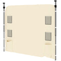 Beige 195 x 295cm Replacement Gazebo Sidewall for Outdoor Shelter by Outsunny