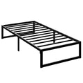 Single Bed Frame with Underbed Storage for Small Bedrooms Black