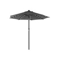 Parasol with Solar LED Lights & Tilt Mechanism 2.7m Beige by SONGMICS Songmics