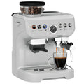 15 Bar Coffee Machine With Adjustable Grind Steamer and Accessories Silver by HOMCOM