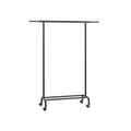 Black Extendable Clothes Rail with Adjustable Hanging Bar for Bedroom or Hallway by Songmics