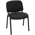 Stackable Office Visitor Chair for Easy Storage and Clutter-Free Workspace Black