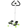 Twister Stepper Fitness Machine With LCD Display And Adjustable Resistance White AOSOM