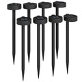 8 Pack Solar LED Garden Stake Lights Waterproof Pathway Lighting Auto On Off