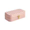 Small Jelly Pink Jewellery Case Travel Friendly Storage Box for Accessories by Songmics