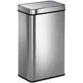 Sensor Bin 60L Touchless Waste Disposal with Odour Control for Kitchens and Offices Silver AOSOM