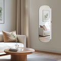 Lockable Wall Mounted Jewellery Cabinet with LED Lights and Mirror Organiser by Songmics