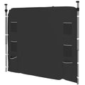 Black 195 x 295cm Replacement Gazebo Sidewall Durable and Weather Resistant by Outsunny