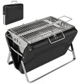Portable Charcoal BBQ Grill for Easy Outdoor Cooking and Picnics Black Outsunny