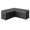 V Shaped Outdoor Furniture Cover Waterproof for Corner Sofa with Air Vents Black Outsunny