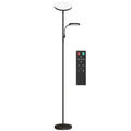 Black Mother and Child Floor Lamp With Remote Control And Adjustable Brightness Settings AOSOM