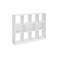 Wooden Bookcase with 11 Removable Storage Bins for Kids Toys and Books by Vasagle