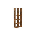 Rustic Brown 10 Cube Bookcase Storage Organiser for Living Room or Home Office by Vasagle
