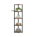 5 Tier Corner Bookcase For Small Spaces with Quick Assembly and Sturdy Metal Frame by Songmics Home SONGMICS HOME
