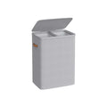 Dual Compartment Laundry Basket with Removable Liners for Easy Sorting by Songmics