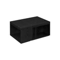 Set of 3 Black Coffee Tables Customisable Nesting Design for Living Room by Vasagle