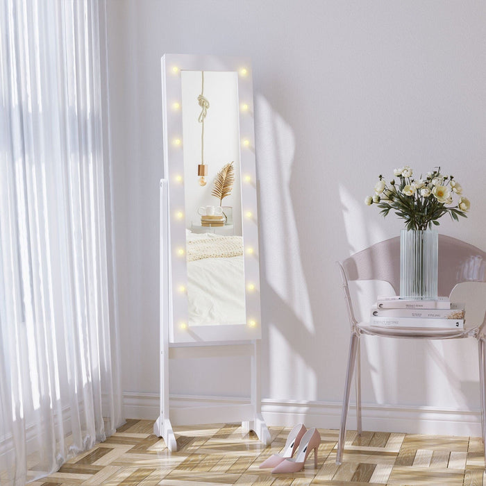 LED Mirrored Jewellery Cabinet