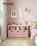 Candy Pink Toy Storage Unit Organiser 30 x 102 x 60 cm by VASAGLE VASAGLE