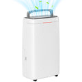 16L Dehumidifier with Multi Mode and Wheels for Easy Mobility, White by HOMCOM