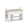 Wooden Shoe Storage Bench with Lift Up Lid and Hidden Compartment by Vasagle