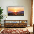 Wood TV Stand for TVs up to 65 Inch with 3 Drawers and Open Shelves for Storage by Vasagle