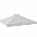 Gazebo Roof Replacement Waterproof Canopy for 3 x 3 m Frames UV Protection White Outsunny