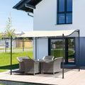 3x3m Elegant Metal Pergola Canopy Outsunny